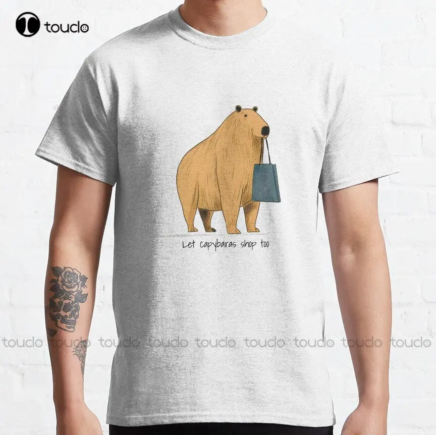 Футболка Let Capybaras Shop Too Classic, женские рубашки поло, уличные простые винтажные повседневные футболки, индивидуальный подарок, футболка с рисунком
Футболка Let Capybaras Shop Too Classic, женские рубашки поло, уличные простые винтажные повседневные футболки, индивидуальный подарок, футболка с рисунком