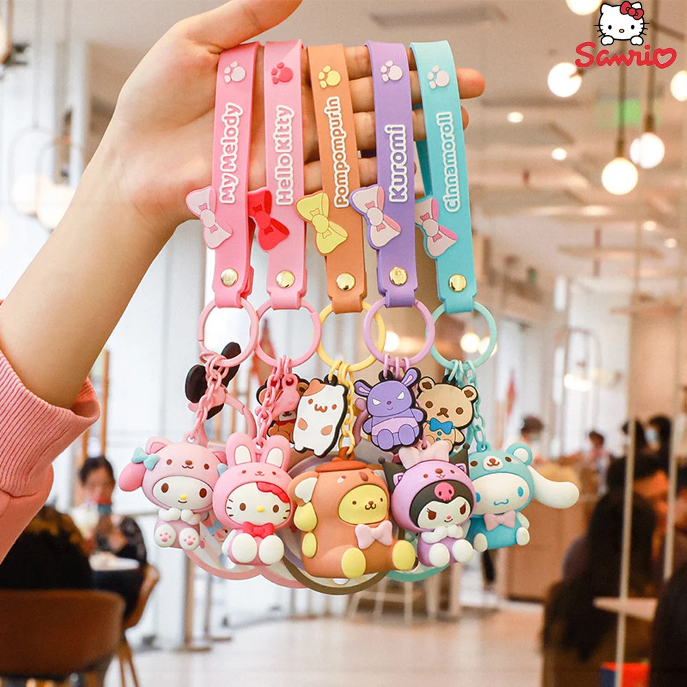 Брелок Sanrio с фигурками Hello Kitty и My Melody, милый модный брелок с кулоном Kuromi Cinnamoroll для мальчиков и девочек, подарок на день рождения
Брелок Sanrio с фигурками Hello Kitty и My Melody, милый модный брелок с кулоном Kuromi Cinnamoroll для мальчиков и девочек, подарок на день рождения