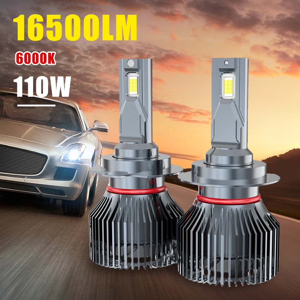 2Pcs H11 Car LED Headlight Bulb H7 H10 9005 9006 9004 9007 9008 H4 High Low Beam Super Bright 6000K White LED Bulb 110W 16500LM
2Pcs H11 Car LED Headlight Bulb H7 H10 9005 9006 9004 9007 9008 H4 High Low Beam Super Bright 6000K White LED Bulb 110W 16500LM