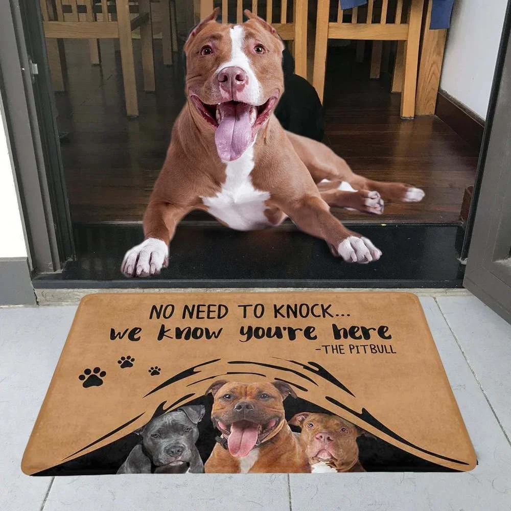 No Need To Knock Pitbull Doormat Printed Pet Dog Doormat Non Slip Door Floor Mat Decor Porch Doormat 40X60CM DropShipping
No Need To Knock Pitbull Doormat Printed Pet Dog Doormat Non Slip Door Floor Mat Decor Porch Doormat 40X60CM DropShipping