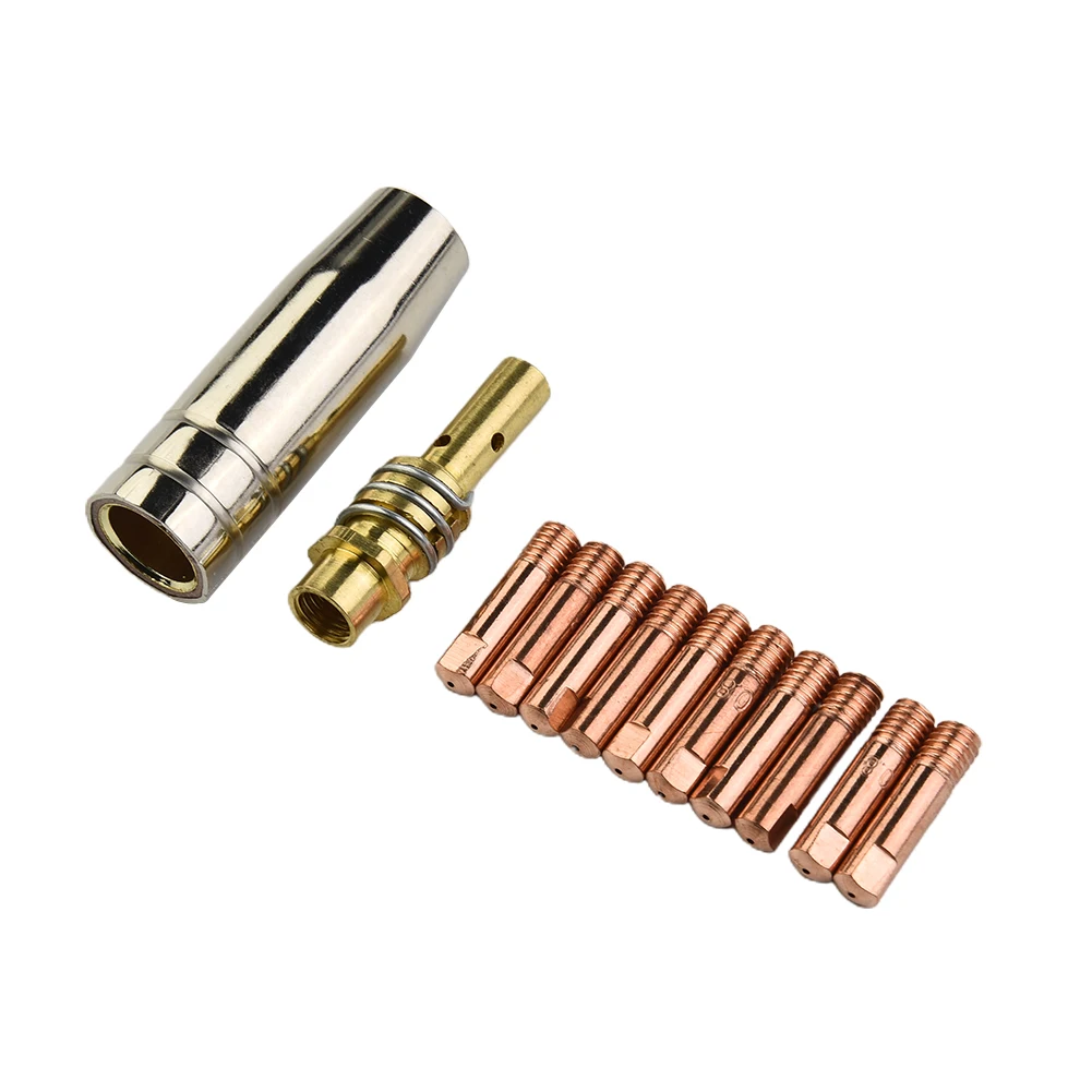 12 Pcs/Set MB 15AK MIG/MAG Welding Contact Tips 0.8x25mm M6 Gas Nozzle Tip Holder Connector Rod Nozzle Shroud Metal Accessories
12 Pcs/Set MB 15AK MIG/MAG Welding Contact Tips 0.8x25mm M6 Gas Nozzle Tip Holder Connector Rod Nozzle Shroud Metal Accessories
