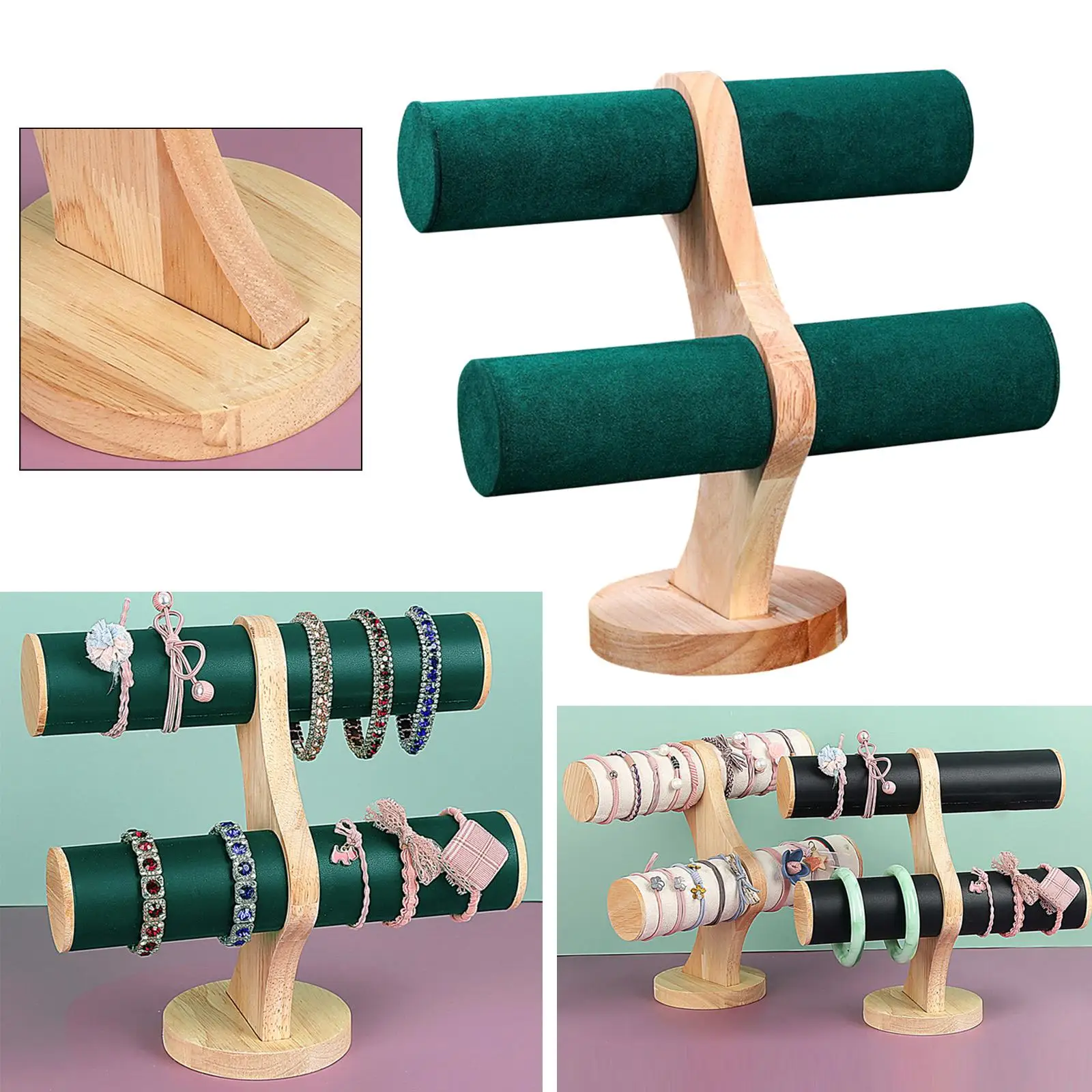 Jewelry Display Stand 2 Layers Vertical Bracelet Storage Rack for Watch Hanging Craft Shows
Jewelry Display Stand 2 Layers Vertical Bracelet Storage Rack for Watch Hanging Craft Shows