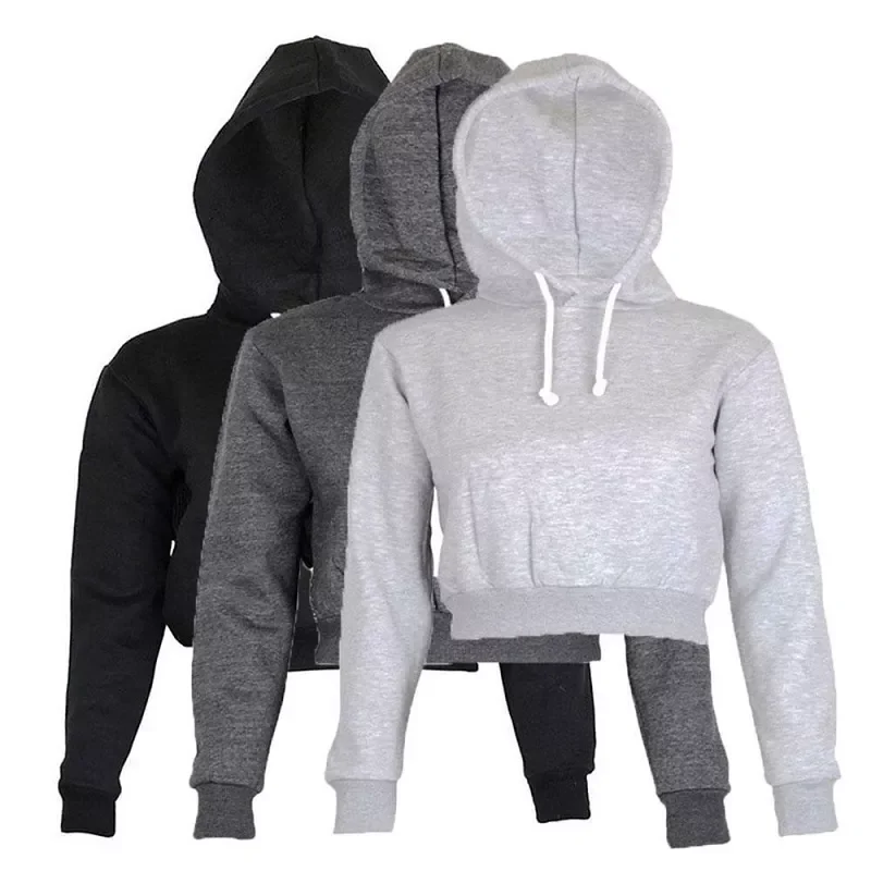 2022 Autumn Women Hoodies Solid Crop Hoodie Long Sleeve Jumper Hooded Pullover Coat Casual Sweatshirt Top
2022 Autumn Women Hoodies Solid Crop Hoodie Long Sleeve Jumper Hooded Pullover Coat Casual Sweatshirt Top