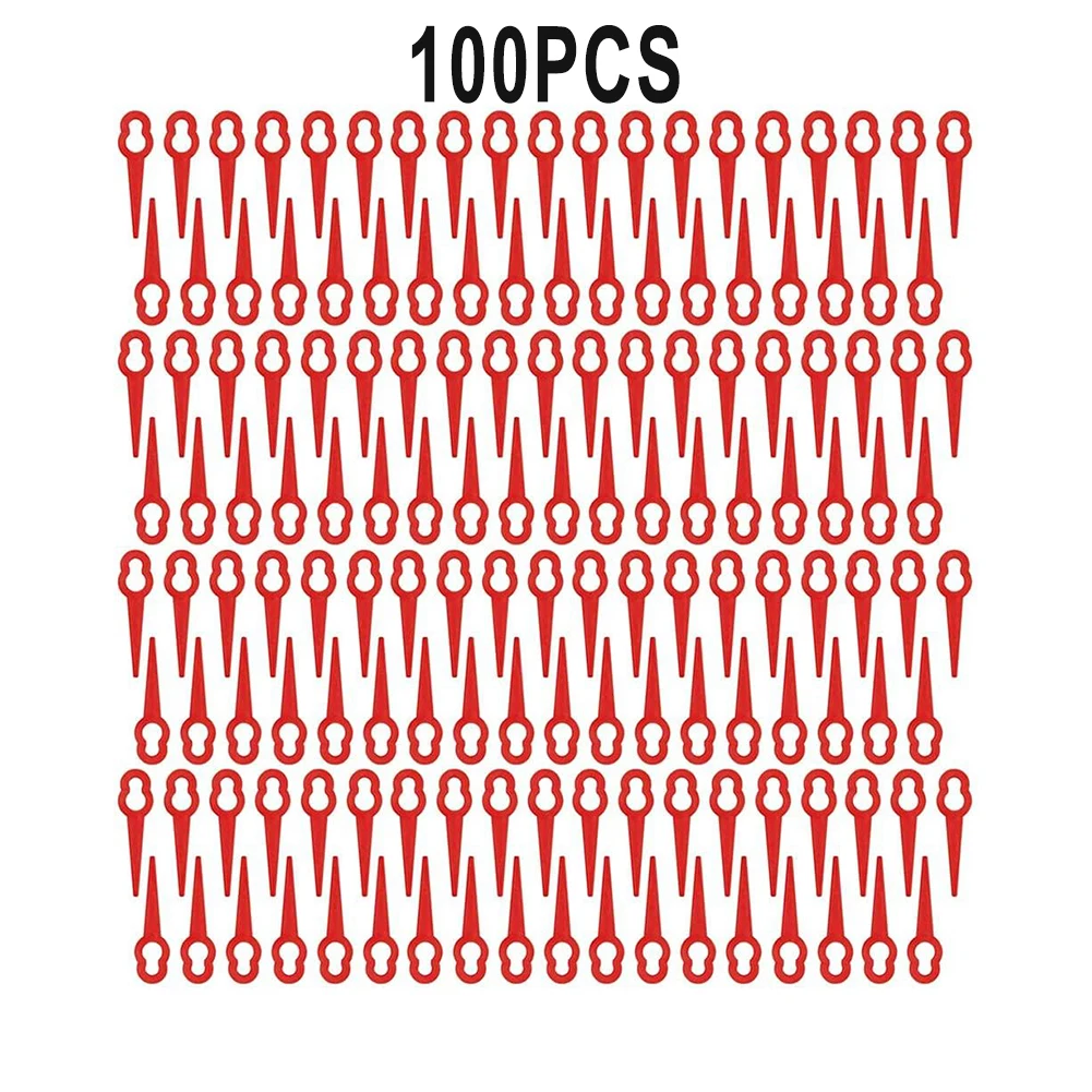 100pcs 83mm Plastic Blades ABS Durable Precision Cutting Replacement For Strimmer-Red Garden Mower Accessories 83mm*11mm*5.5mm
100pcs 83mm Plastic Blades ABS Durable Precision Cutting Replacement For Strimmer-Red Garden Mower Accessories 83mm*11mm*5.5mm