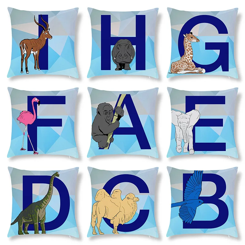45X45CM Customized Animal Letters Peach Skin Pillowcase Car Sofa Cushion Pillowcase Plush Pillow Cover Cushion
45X45CM Customized Animal Letters Peach Skin Pillowcase Car Sofa Cushion Pillowcase Plush Pillow Cover Cushion