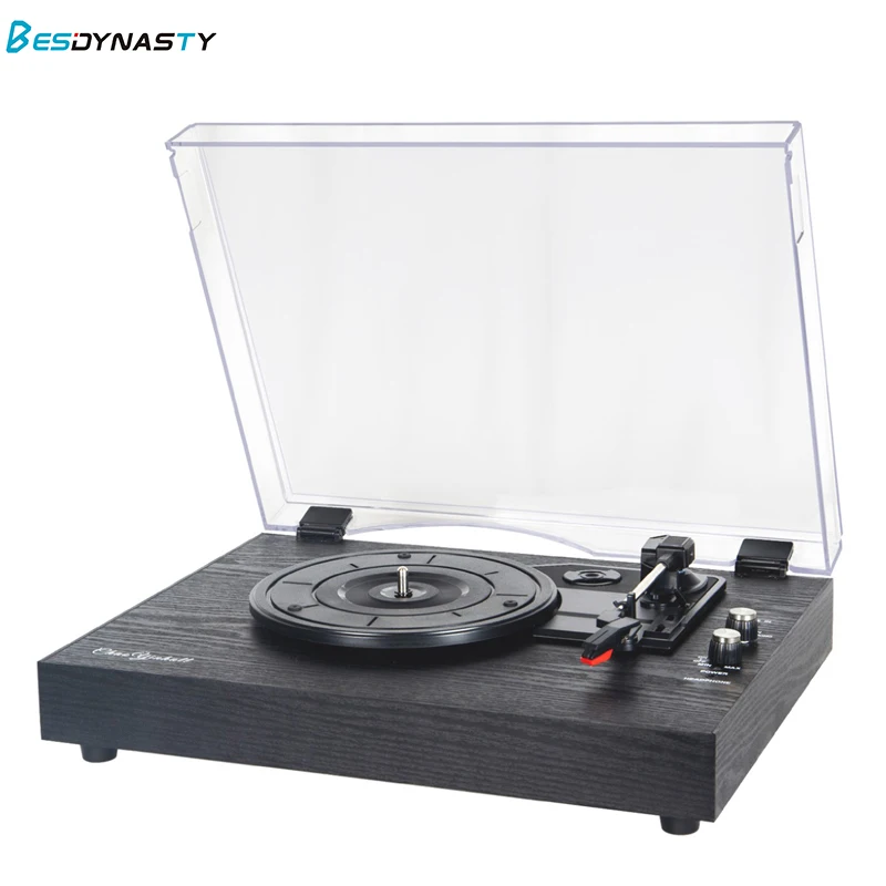

Vintage Portable Phonograph 33/45/78RPM Turntables Vinyl LP Record Phono Player Gramophone Bluetooth Speaker Music Player