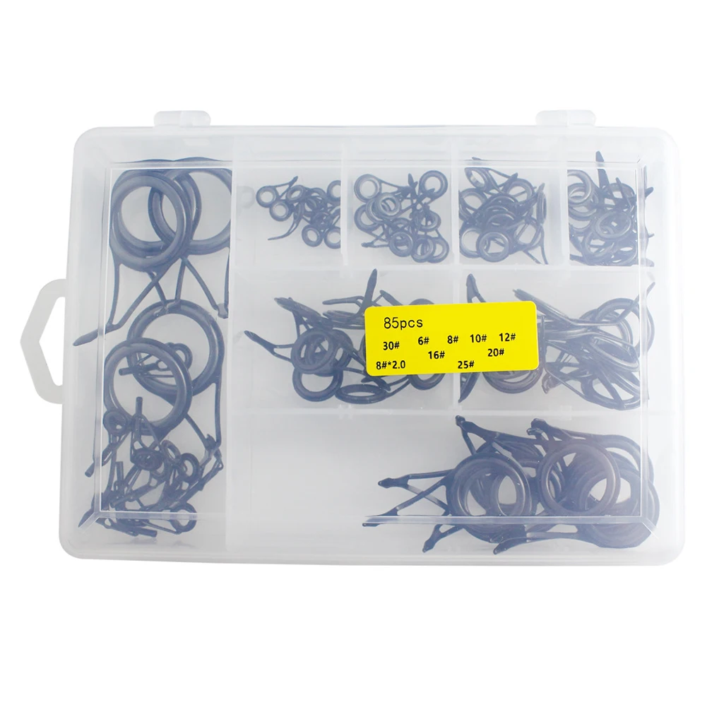 Tip Rod Guides Outdoor Garden Ceramic DIY High Carbon Steel Replacement 1 Set 85 Pcs Accessories Ice Fishing Rods
Tip Rod Guides Outdoor Garden Ceramic DIY High Carbon Steel Replacement 1 Set 85 Pcs Accessories Ice Fishing Rods