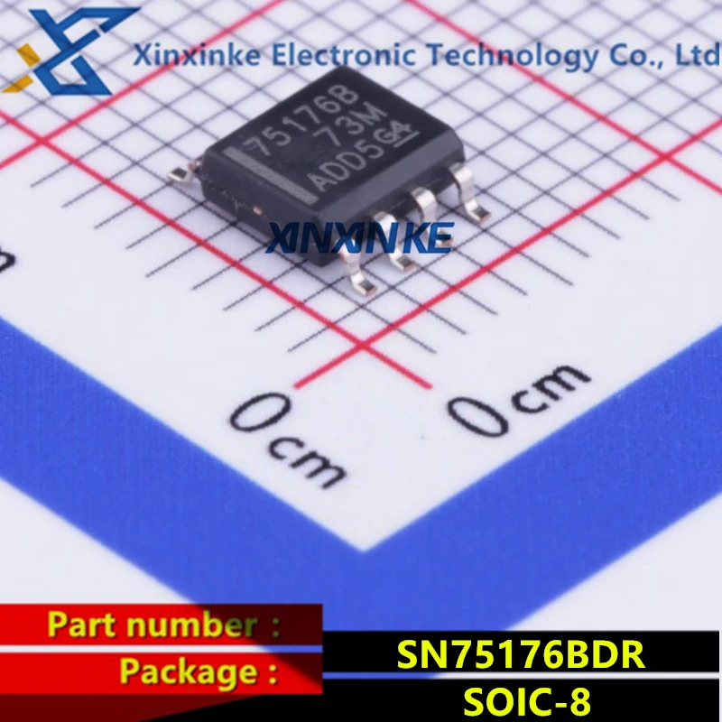 

SN75176BDR SOIC-8 Mark: 75176B RS-422/RS-485 Interface IC Differential Bus Half Duplex Transceivers SMD Chip Brand New Original