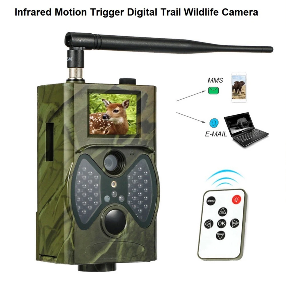 Outdoor HC-300M 16MP 940nm Night Vision Hunting Camera MMS Camera Trap Trail Camera MMS GSM GPRS 2G Photo Traps Wild Cameras
Outdoor HC-300M 16MP 940nm Night Vision Hunting Camera MMS Camera Trap Trail Camera MMS GSM GPRS 2G Photo Traps Wild Cameras