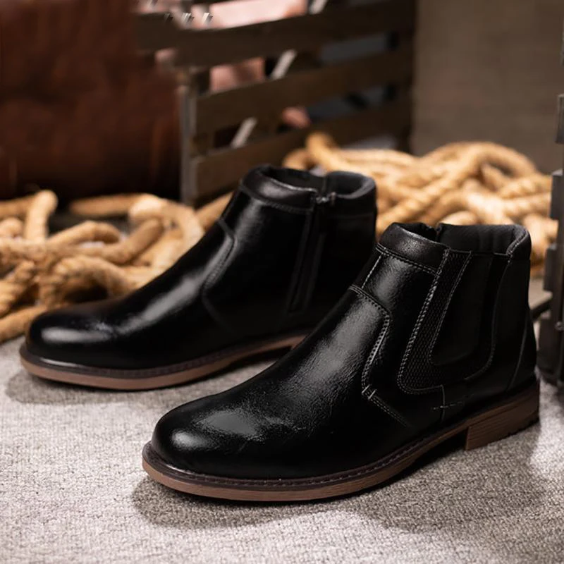 New Men's Work Shoes PU Leather Vintage Fashion Cosy Men's Shoes Winter Autumn Ankle Boots Military Motocycle Gentleman's Boots
New Men's Work Shoes PU Leather Vintage Fashion Cosy Men's Shoes Winter Autumn Ankle Boots Military Motocycle Gentleman's Boots