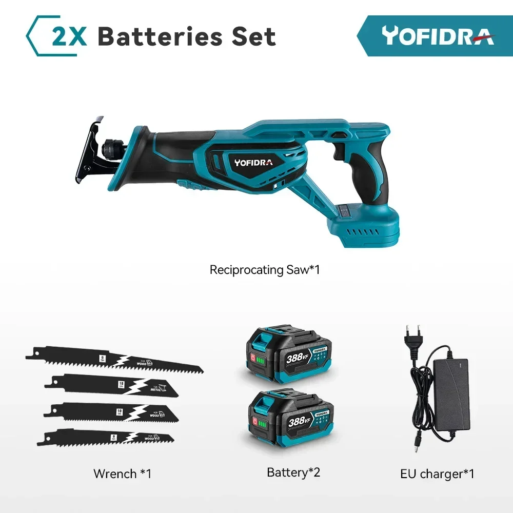 Бесщеточная сабельная пила YOFIDRA 3000 Вт для Makita 18 В
Бесщеточная сабельная пила YOFIDRA 3000 Вт для Makita 18 В