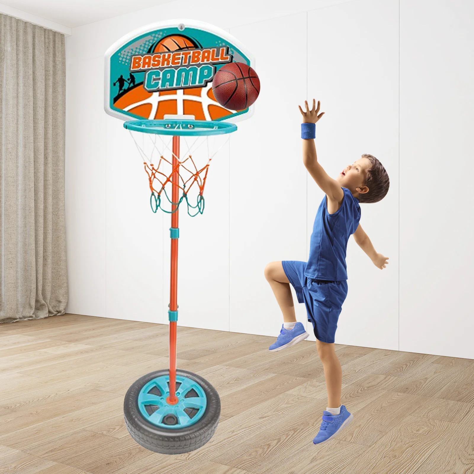 

Outdoor Sport Basketball Playing Toy Set Adjustable Stand Basket Holder Hoop Goal Game Mini Indoor Child Yard Game Boy Toys Gift