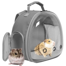 Guinea Pig Backpack Carrier Space Capsule Clear Bubble Window Small Animal Reptile Bearded Carrier Backpack for Outdoor Travel