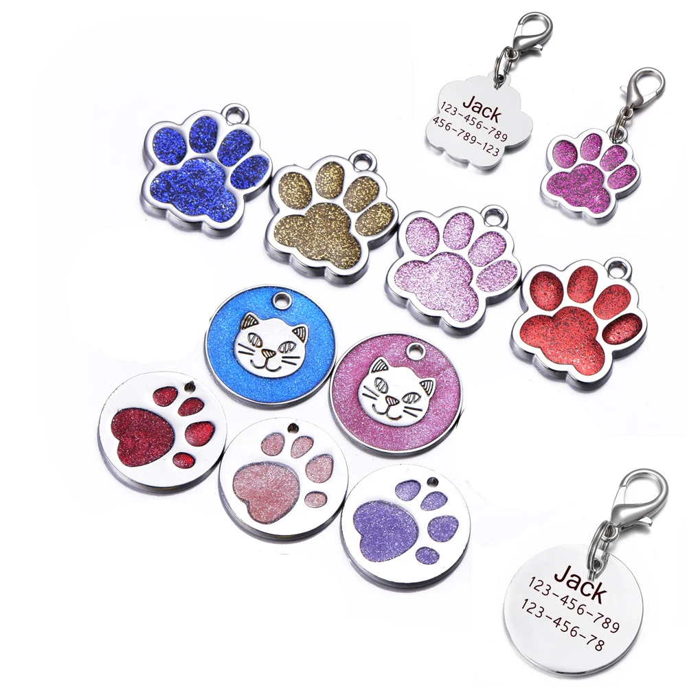 Pet Id Dog Tag For Cat Aluminum Alloy tags Puppy Kitten Dog paw Tags Free Engraving Personalized Pet Name Message Tel
Pet Id Dog Tag For Cat Aluminum Alloy tags Puppy Kitten Dog paw Tags Free Engraving Personalized Pet Name Message Tel