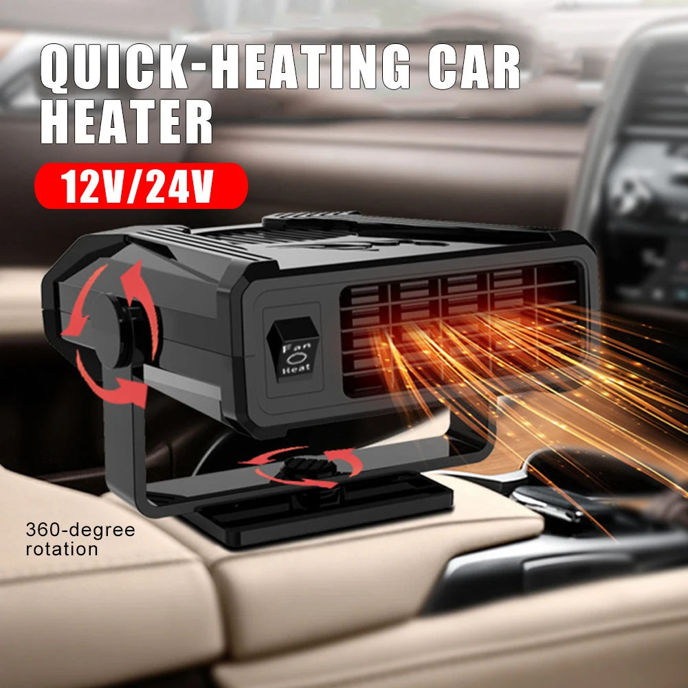 12V 24V Car Heater 2 In 1 Portable Fan 120W Heating and Cooling 360-Degree Adjustable Defrosting Defogging Winter Heating Fan
12V 24V Car Heater 2 In 1 Portable Fan 120W Heating and Cooling 360-Degree Adjustable Defrosting Defogging Winter Heating Fan