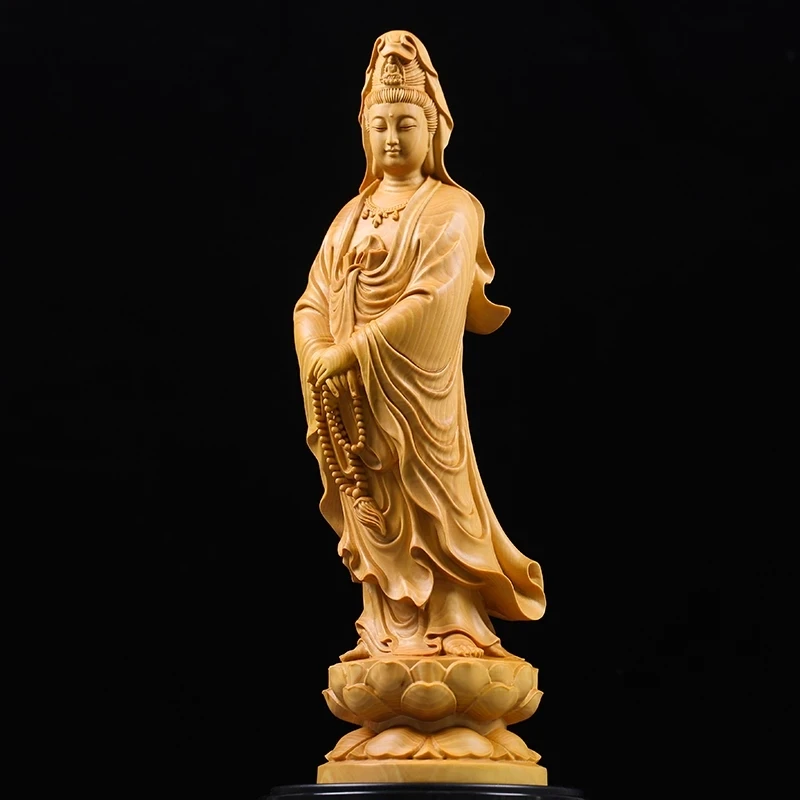 Feng Shui Boxwood 10~35CM Buddha GuanYin Wood Statue Collection Wood Sculpture Mascot Historical Myth God Figure Statue
Feng Shui Boxwood 10~35CM Buddha GuanYin Wood Statue Collection Wood Sculpture Mascot Historical Myth God Figure Statue