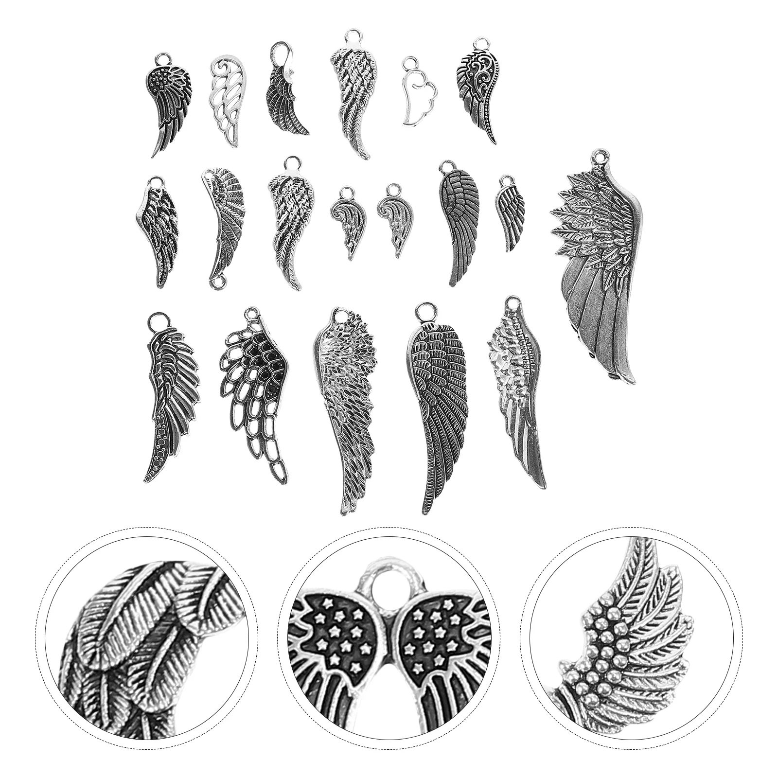 35 Pcs Pendant Beads Necklace Jewelry Findings Charm Alloy Pendants DIY Charms Personalized Angel Wings Design Decor
35 Pcs Pendant Beads Necklace Jewelry Findings Charm Alloy Pendants DIY Charms Personalized Angel Wings Design Decor