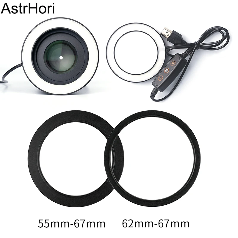 AstrHori LED Ring Light with 1 Adapter Ring Universal for Canon Nikon Pentax Olympus Panasonic DSLR Camera
AstrHori LED Ring Light with 1 Adapter Ring Universal for Canon Nikon Pentax Olympus Panasonic DSLR Camera