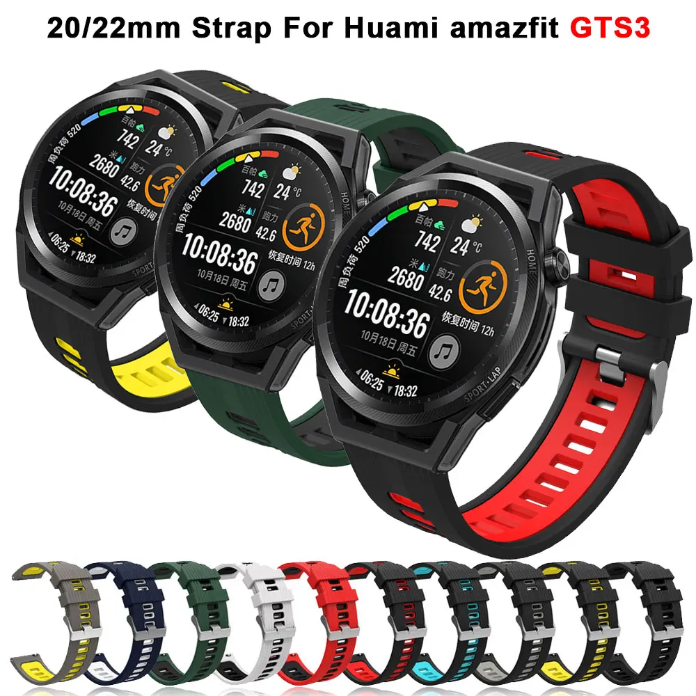 Ремешок силиконовый для часов Amazfit GTR3 GTR 3 Pro, двухцветный браслет для Huawei Watch GT3 GT 3 42 мм 46 мм
Ремешок силиконовый для часов Amazfit GTR3 GTR 3 Pro, двухцветный браслет для Huawei Watch GT3 GT 3 42 мм 46 мм