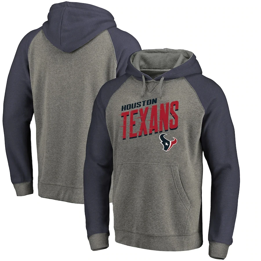 Houston Men Hoodies sweatshirt Pro Line by Fanatics Branded Slant Strike Tri-Blend Raglan Pullover football Texans Hoodie Grey
Houston Men Hoodies sweatshirt Pro Line by Fanatics Branded Slant Strike Tri-Blend Raglan Pullover football Texans Hoodie Grey
