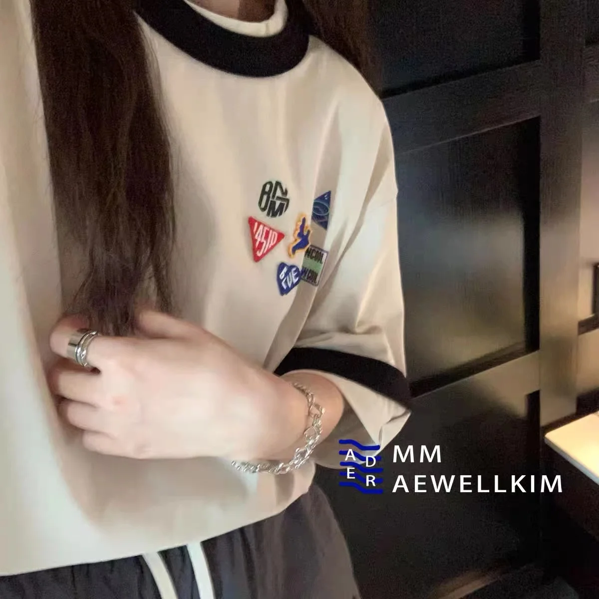 Ader error T-shirt summer clothes of women irregular cartoon pattern black oversized t shirt for men top
Ader error T-shirt summer clothes of women irregular cartoon pattern black oversized t shirt for men top