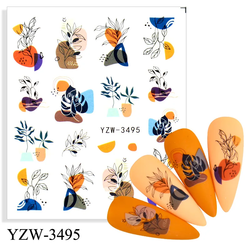 3D water decals for nail art decoration Spring summer flowers leaves women face pattern geometric design DIY Graffiti foil FW085
3D water decals for nail art decoration Spring summer flowers leaves women face pattern geometric design DIY Graffiti foil FW085