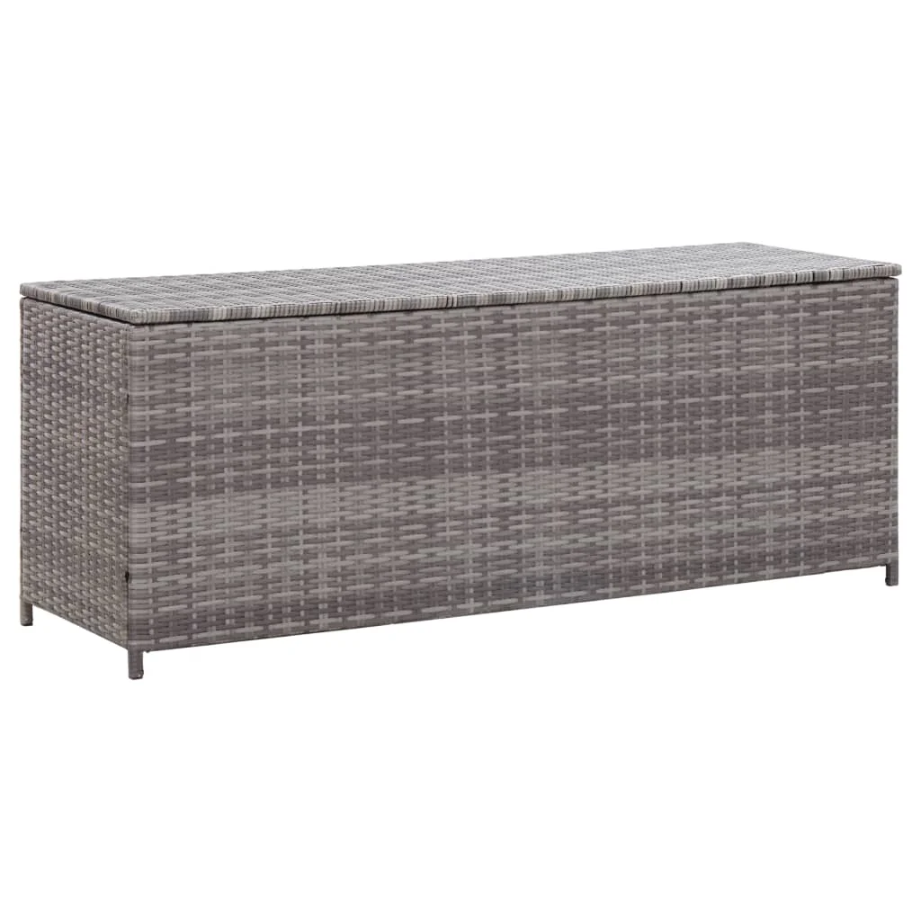 Patio Storage Box, Poly Rattan Outdoor Storage Cabinet, Courtyard Decoration Grey 150x50x60 cm
Patio Storage Box, Poly Rattan Outdoor Storage Cabinet, Courtyard Decoration Grey 150x50x60 cm