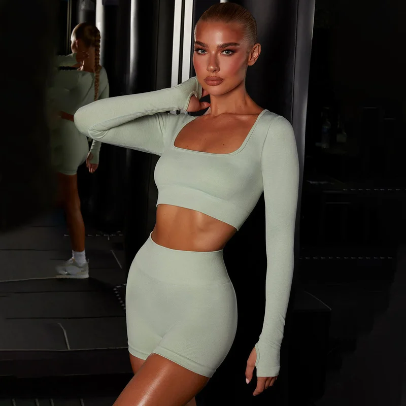 Seamless Yoga Set Sport Clothing For Woman Long Sleeve Shirt Top High Waist Gym Leggings Fitness Sportswear Workout Sports Suit
Seamless Yoga Set Sport Clothing For Woman Long Sleeve Shirt Top High Waist Gym Leggings Fitness Sportswear Workout Sports Suit