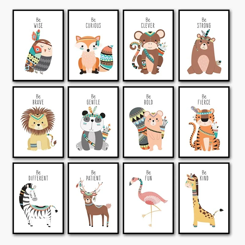 Giraffe Tiger Panda Lion Animals Wall Canvas Painting Nordic Posters and Prints Wall Art Pictures Bedroom Baby Kid Room Decor
Giraffe Tiger Panda Lion Animals Wall Canvas Painting Nordic Posters and Prints Wall Art Pictures Bedroom Baby Kid Room Decor