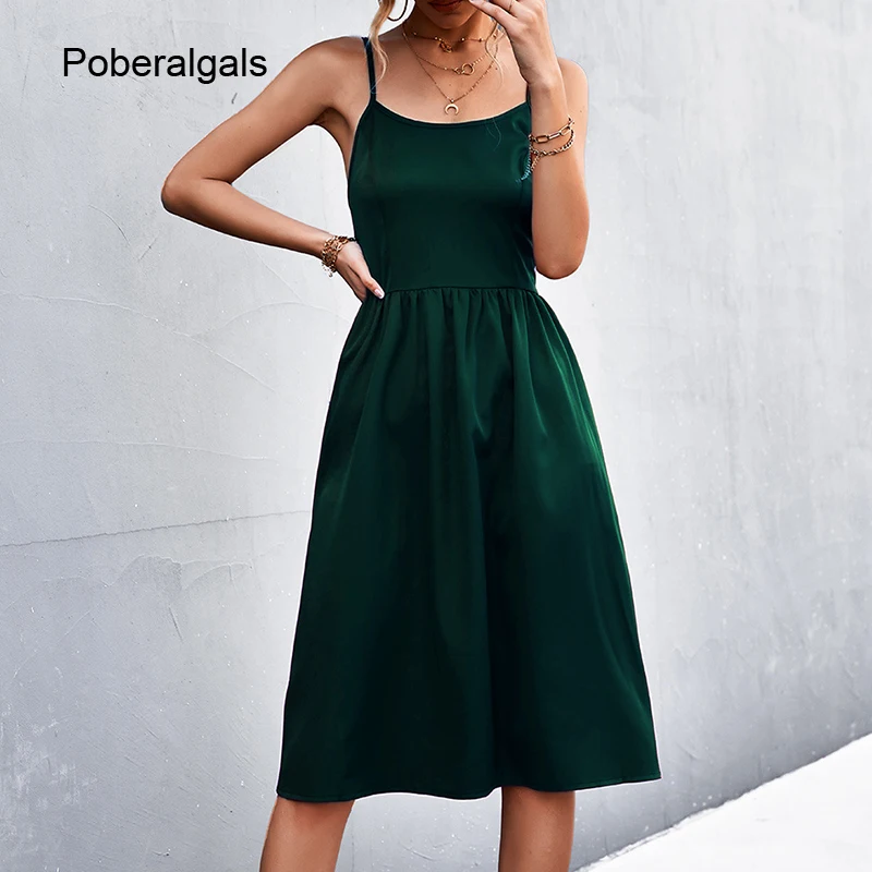 Elegant Sexy Women Summer Dress Backless Spaghetti Strap 2022 New Slim Pocket Solid High Waist Midi Beach Holiday Slip Dress
Elegant Sexy Women Summer Dress Backless Spaghetti Strap 2022 New Slim Pocket Solid High Waist Midi Beach Holiday Slip Dress