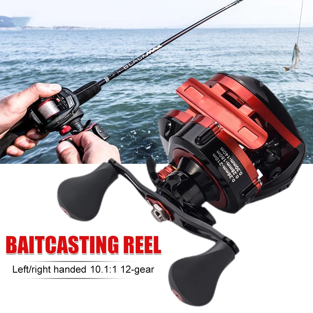 8KG Max. Baitcasting Reel Drag Fishing Reel 12-Gear Magnetic Brake 19+1BB 10.1:1 Gear Ratio Saltwater Freshwater Fishing Tackle
8KG Max. Baitcasting Reel Drag Fishing Reel 12-Gear Magnetic Brake 19+1BB 10.1:1 Gear Ratio Saltwater Freshwater Fishing Tackle