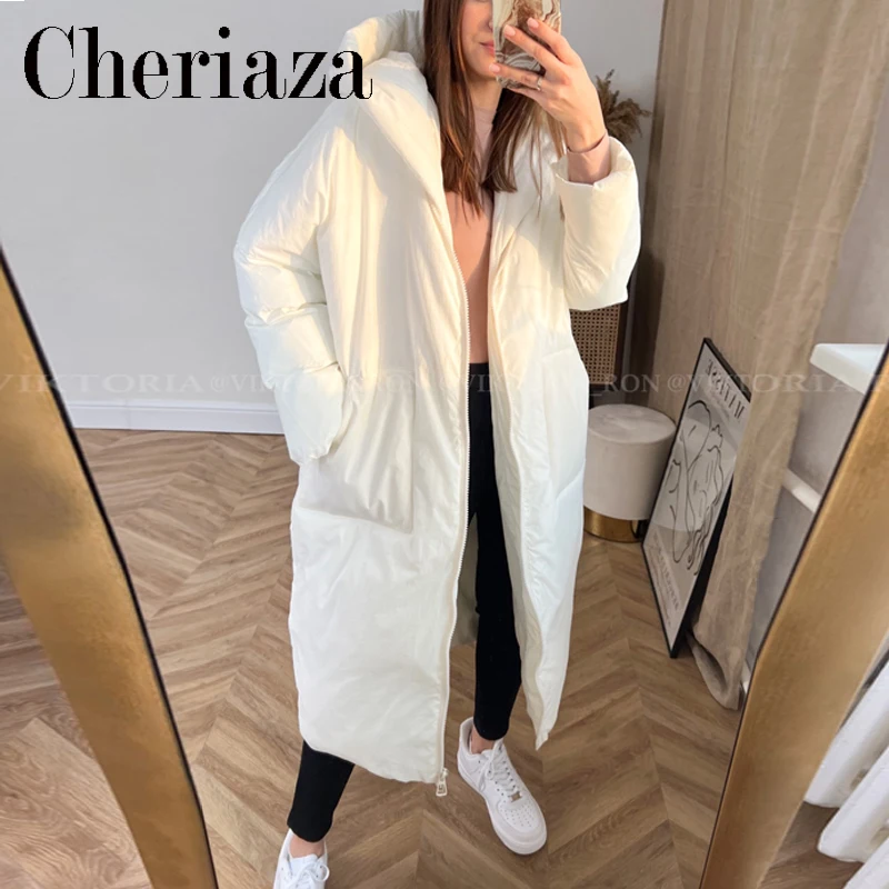 Осенне-зимняя женская белая свободная Толстая хлопковая одежда Cheriaza с длинным рукавом Повседневная простая однотонная женская верхняя оде...
Осенне-зимняя женская белая свободная Толстая хлопковая одежда Cheriaza с длинным рукавом Повседневная простая однотонная женская верхняя оде...