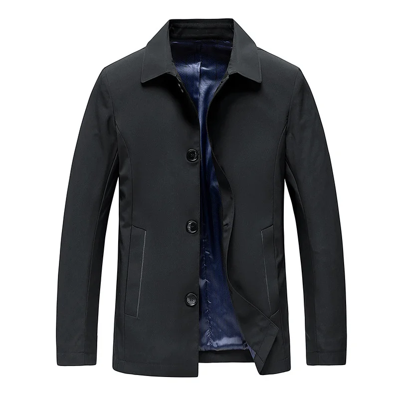 Smart Casual Jacket Plus Size Men Fashion Solid Color Jackets Coats Buttons Turndown Collar Windbreaker Autumn Outdoor Outerwear
Smart Casual Jacket Plus Size Men Fashion Solid Color Jackets Coats Buttons Turndown Collar Windbreaker Autumn Outdoor Outerwear
