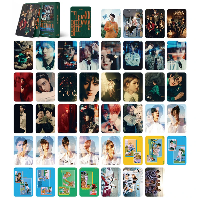 54 шт./компл. Kpop ENHYPEN открытка с новым альбомом Размеры: дилемма ломо карты EN-CONNECT корейский фотокарточный плакат для фанатов Kpop подарок
54 шт./компл. Kpop ENHYPEN открытка с новым альбомом Размеры: дилемма ломо карты EN-CONNECT корейский фотокарточный плакат для фанатов Kpop подарок