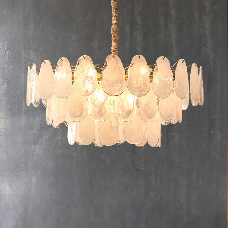 Post Modern Simple Atmosphere Hanging Light Luxury Home Living Room Lamp Villa Dining Bedroom Luminaire Warm Glass Chandelier
Post Modern Simple Atmosphere Hanging Light Luxury Home Living Room Lamp Villa Dining Bedroom Luminaire Warm Glass Chandelier