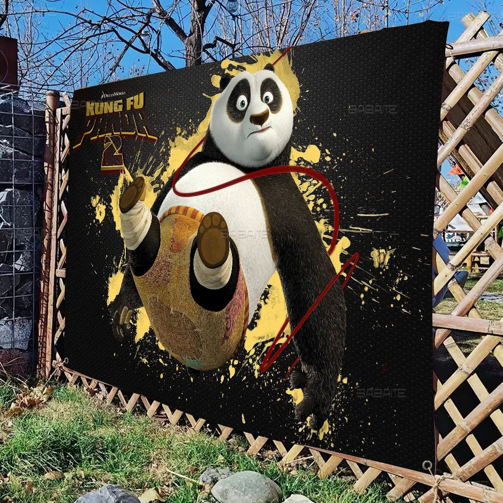 K-Kung F-Fu P-Panda Ретро флаги множественный выбор живой студийный стенд украшение