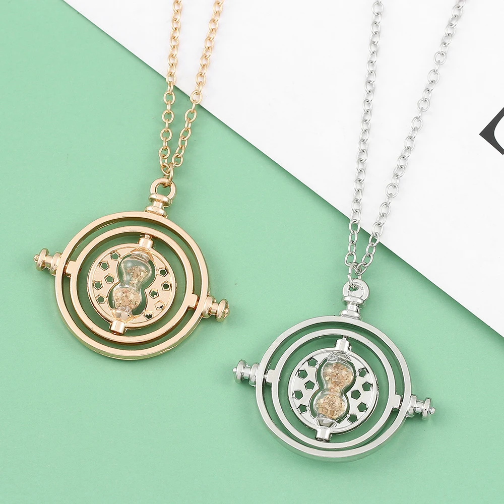 Magic Movie Harri Time Turner Hourglass Necklace Hermiones Grangers Hourglass Rotatable Necklace for Women Jewelry Accessories
Magic Movie Harri Time Turner Hourglass Necklace Hermiones Grangers Hourglass Rotatable Necklace for Women Jewelry Accessories
