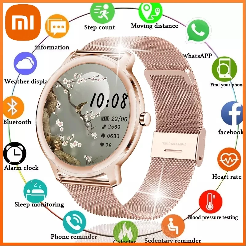 Xiao Mi New Ladies Smart Watch Women Waterproof Fitness Tracker for Xiaomi Huawei Phone Health Music Heart Rate Smartwatch Woman 
Xiao Mi New Ladies Smart Watch Women Waterproof Fitness Tracker for Xiaomi Huawei Phone Health Music Heart Rate Smartwatch Woman