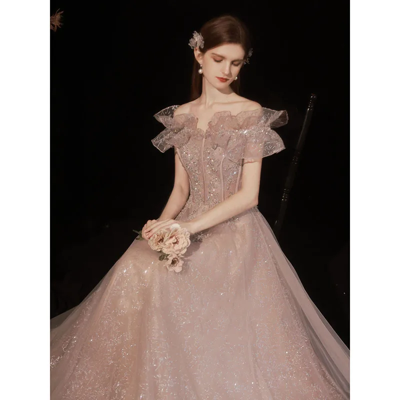 2022 New One-Shoulder Beaded Evening Dress Sequins Elegant Ladies Waist Temperament Tulle Formal Ball Floor Dress Hot Sale
2022 New One-Shoulder Beaded Evening Dress Sequins Elegant Ladies Waist Temperament Tulle Formal Ball Floor Dress Hot Sale