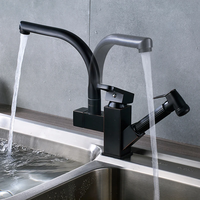 Black Bronze Swivel Spout Kitchen Sink Faucet Deck Mounted Pull Out Bathroom Kitchen Mixer Tap Chrome Kitchen Vanity Sink Faucet
Black Bronze Swivel Spout Kitchen Sink Faucet Deck Mounted Pull Out Bathroom Kitchen Mixer Tap Chrome Kitchen Vanity Sink Faucet