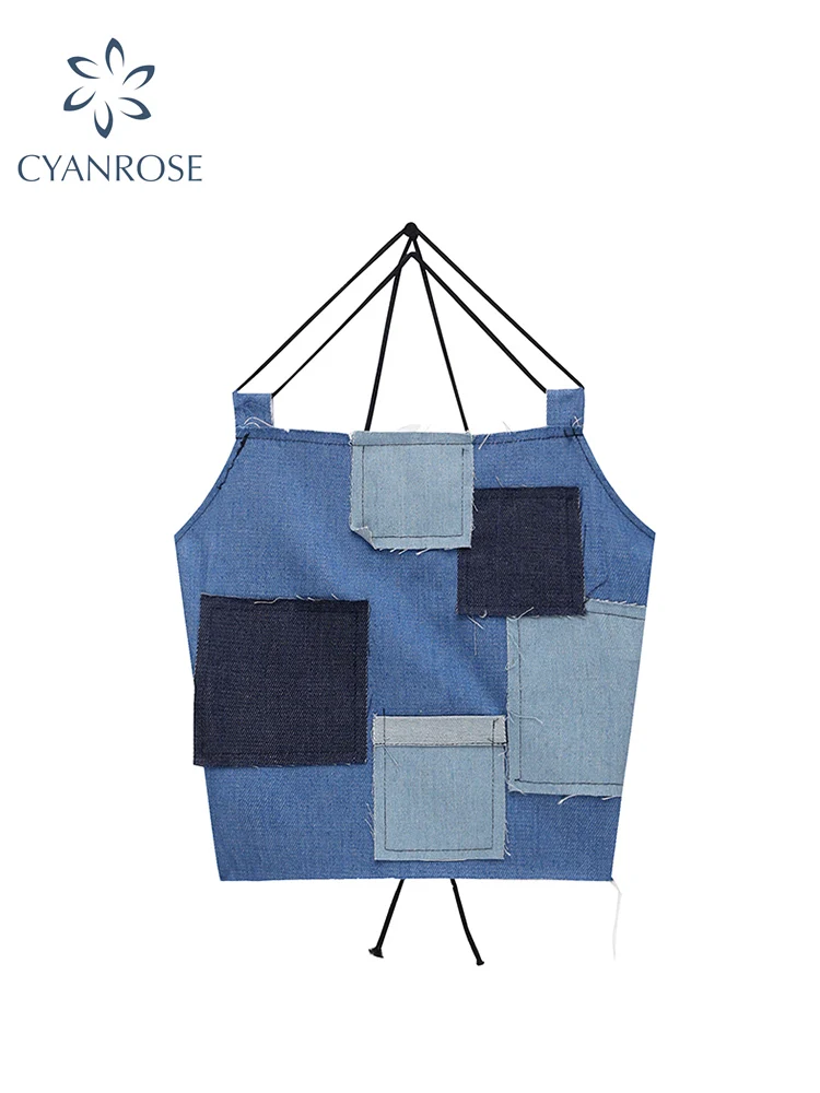Punk Style Sexy Denim Vest Y2K Patchwork Sleeveless Crop Tops Female 2022 Summer Streetwear Fashion Women Off Shoulder Tank Top
Punk Style Sexy Denim Vest Y2K Patchwork Sleeveless Crop Tops Female 2022 Summer Streetwear Fashion Women Off Shoulder Tank Top