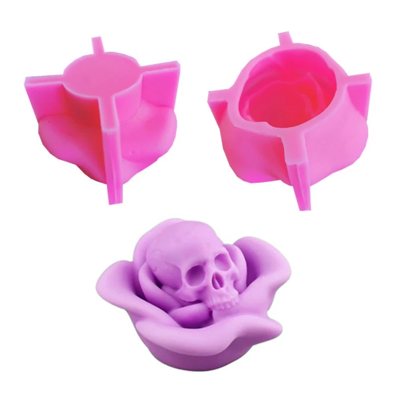 R3MC Handicraft Candle Mold Creative Soap Ornament Mold Flower Skull Shape Soap Mould 
R3MC Handicraft Candle Mold Creative Soap Ornament Mold Flower Skull Shape Soap Mould