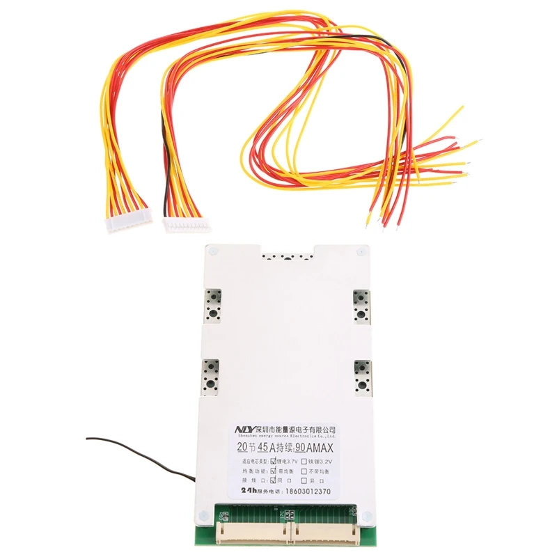 72v BMS Lithium Battery Charger Board 20S 3.2V 45A Lithium Battery Charging Protection Board BMS PCB Board with Balance
72v BMS Lithium Battery Charger Board 20S 3.2V 45A Lithium Battery Charging Protection Board BMS PCB Board with Balance