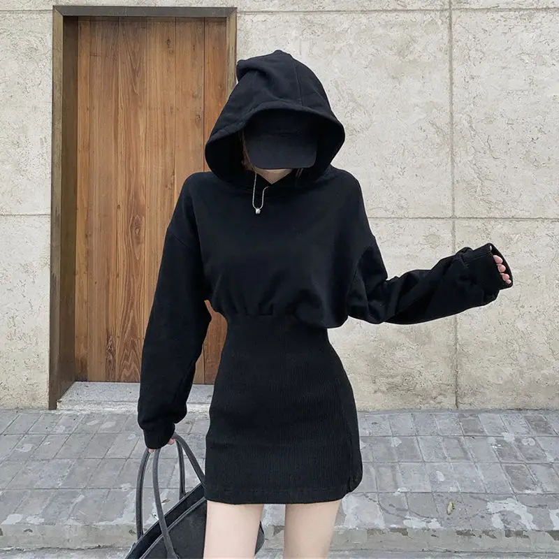 Dresses Women's Solid 2022 Spring New Fashion Sexy Long Sleeve Hooded Sweater Skirt Waistband Long Sleeve Fashion Wrap Hip Dress
Dresses Women's Solid 2022 Spring New Fashion Sexy Long Sleeve Hooded Sweater Skirt Waistband Long Sleeve Fashion Wrap Hip Dress