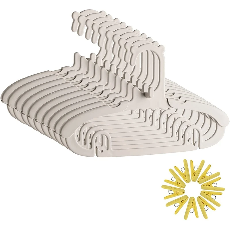 10Pcs Baby Hanger, Adjustable Kids Hanger With 10 Clips, Durable Non-Slip Clothes Hanger
10Pcs Baby Hanger, Adjustable Kids Hanger With 10 Clips, Durable Non-Slip Clothes Hanger