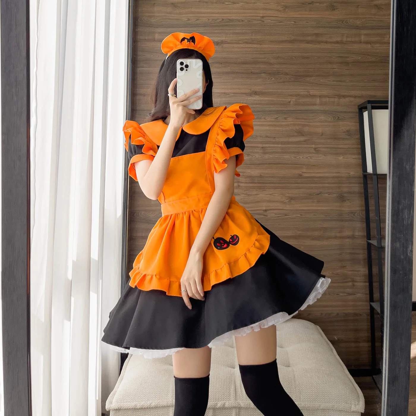 Halloween Costumes Bat Vampire Maid Cosplay Uniform Pumpkin Servant Uniform Lolita Maid Dress Party Maid Sexy Role Play Outfits
Halloween Costumes Bat Vampire Maid Cosplay Uniform Pumpkin Servant Uniform Lolita Maid Dress Party Maid Sexy Role Play Outfits