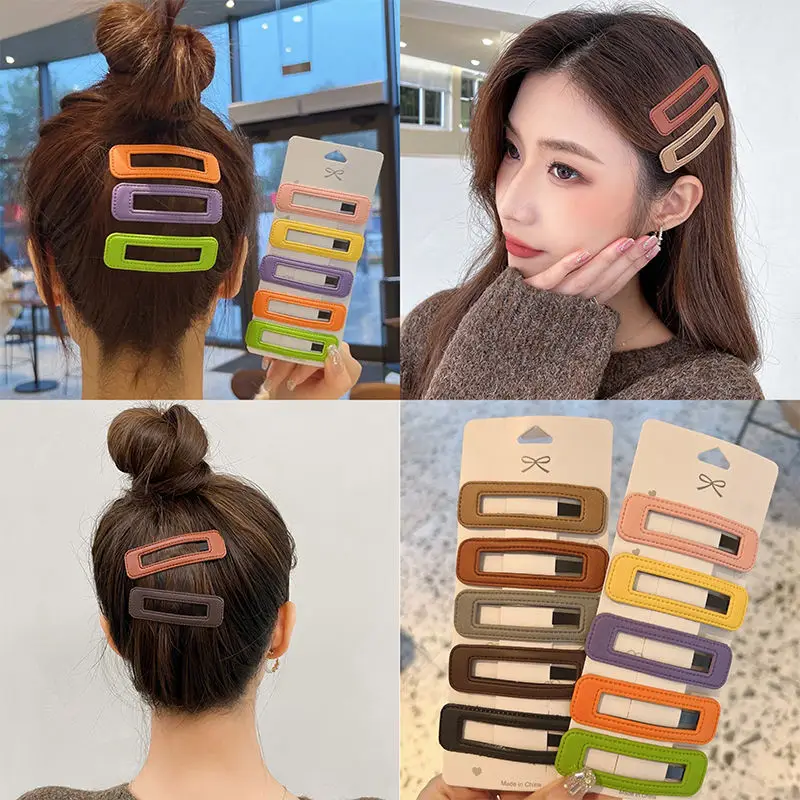 3/5 Pcs/Set Hair Clips For Women Girl Hair Accesories Fashion Colorful Leather Hairpins for Broken Hair
3/5 Pcs/Set Hair Clips For Women Girl Hair Accesories Fashion Colorful Leather Hairpins for Broken Hair