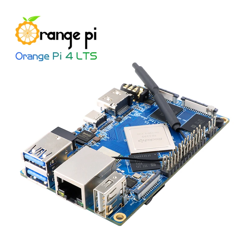 

Orange Pi 4 LTS 4G16G+Metal (Antenna)+DC 5V4A Power Supply, RK3399 Mini PC Computer Tablet, Run Android,Ubuntu,Debian OS