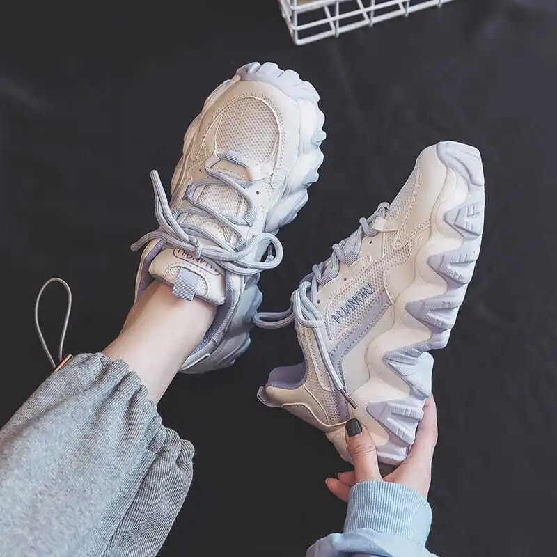 Chunky Sneakers Women Casual Vulcanized Shoes Woman High Platform Sneakers Lace Up White Sneakers Women Height Increase Shoes
Chunky Sneakers Women Casual Vulcanized Shoes Woman High Platform Sneakers Lace Up White Sneakers Women Height Increase Shoes