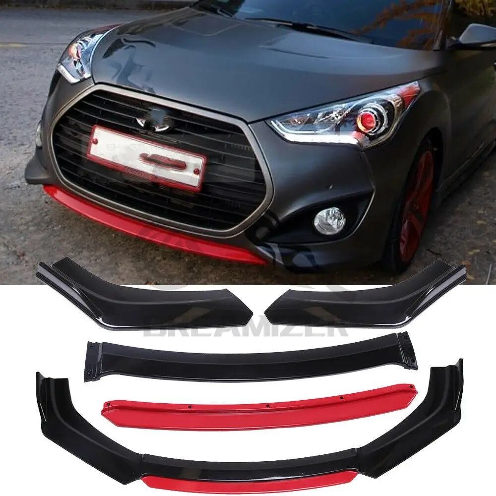 4PCS For Hyundai Veloster 2013-2017 Car Front Bumper Lip Spoiler Splitter Bumper Red Lip Diffuser Cover Guard Protector Body Kit 
4PCS For Hyundai Veloster 2013-2017 Car Front Bumper Lip Spoiler Splitter Bumper Red Lip Diffuser Cover Guard Protector Body Kit
